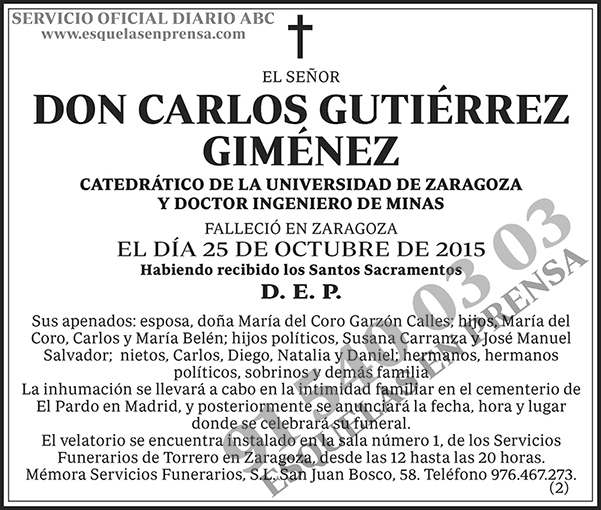 Carlos Gutiérrez Giménez